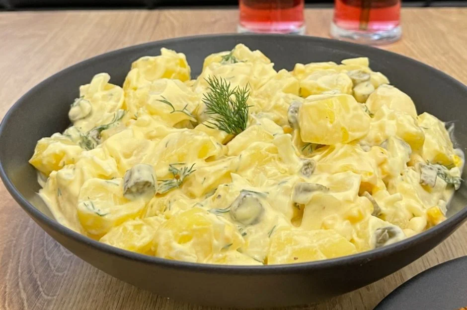 Alman Usulü Hardallı Patates Salatası Tarifi
