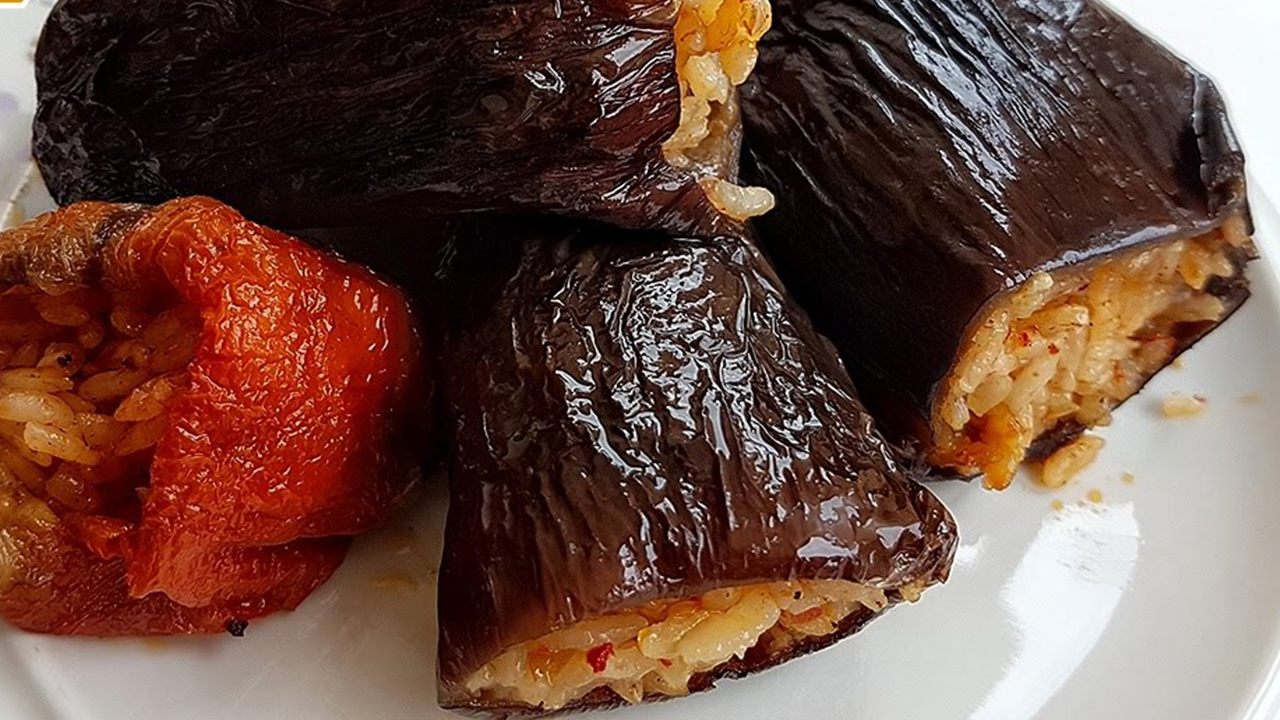 Doğu Usulü Kuru Patlıcan Dolması 