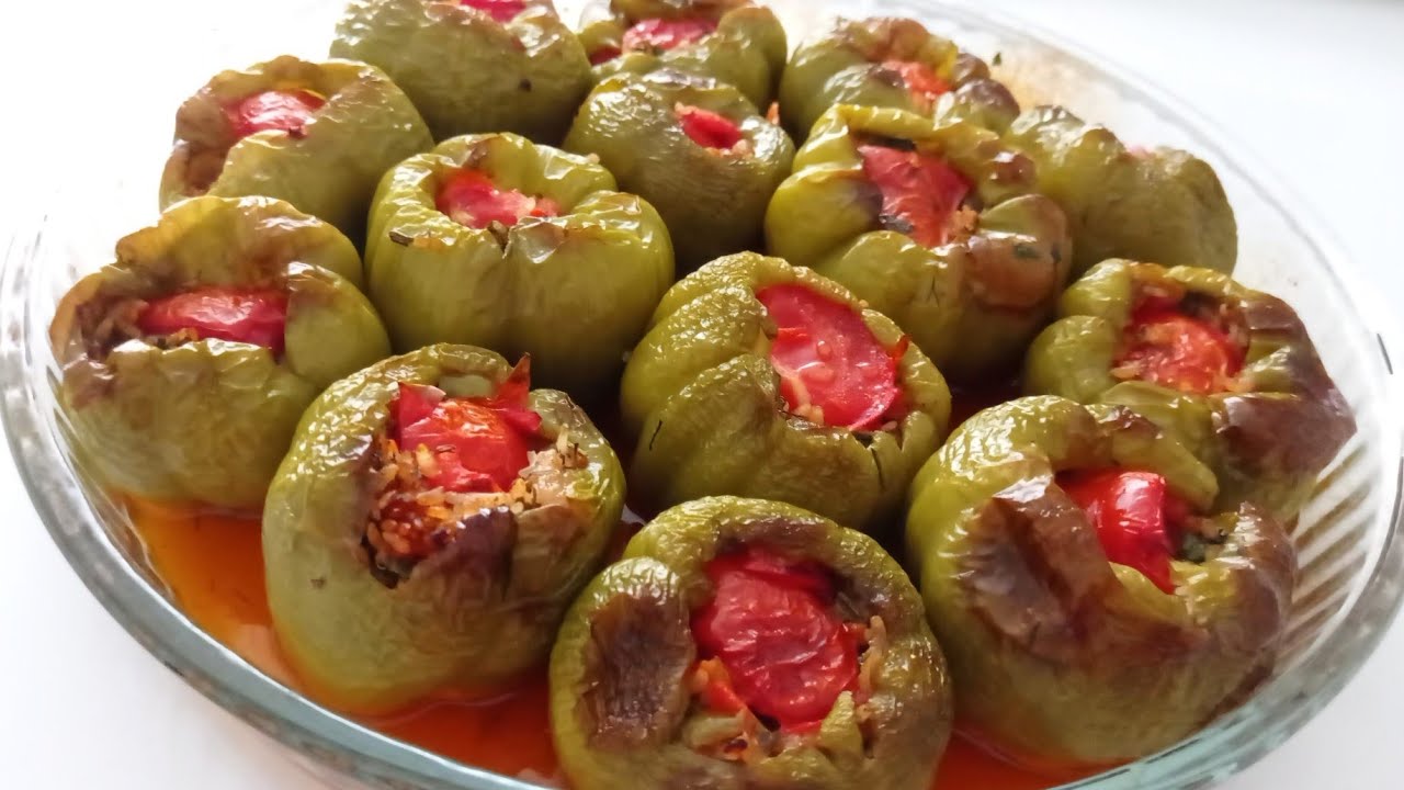 Anne Usulü Zeytinyağlı Biber Dolması