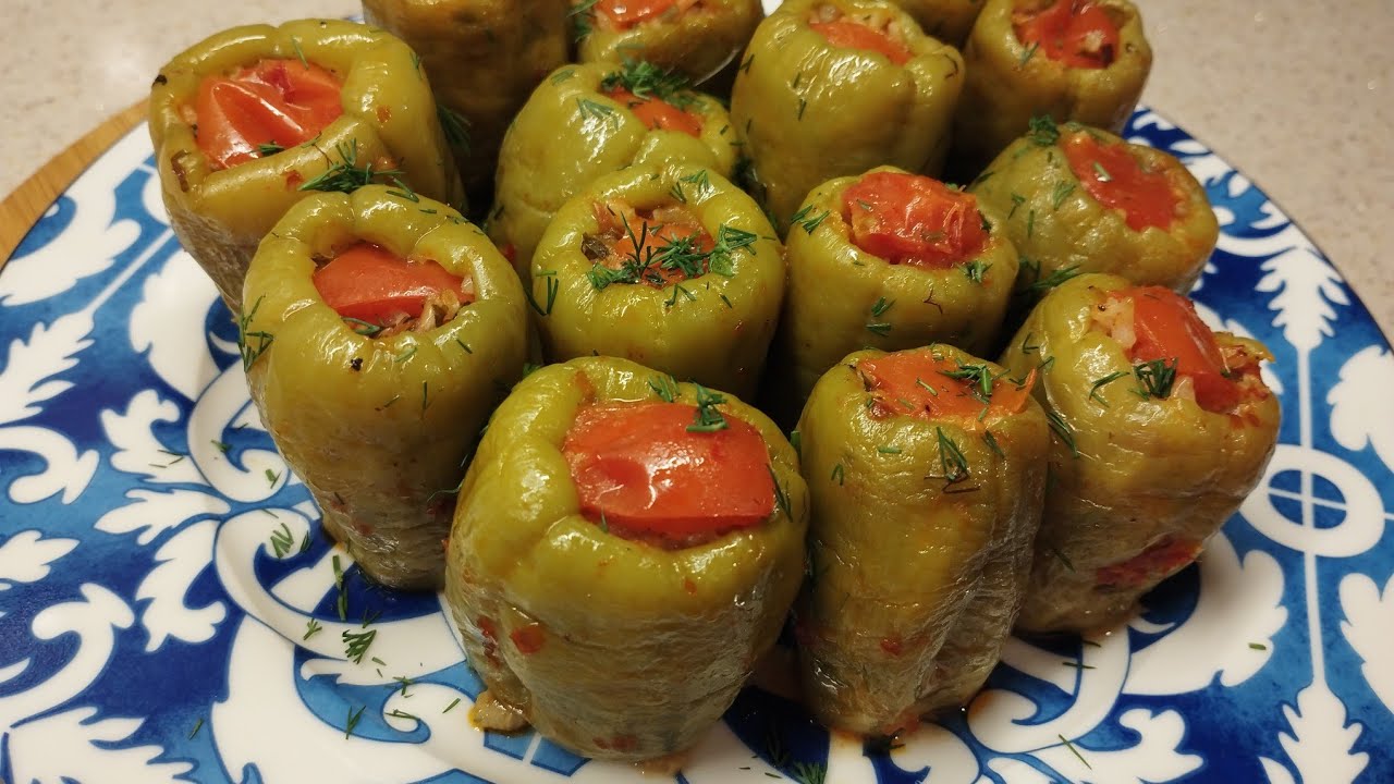 Anne Usulü Zeytinyağlı Biber Dolması
