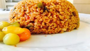 Meyhane usulü bulgur pilavı